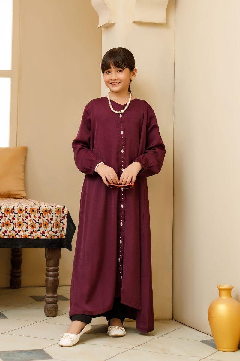 Plum abaya sales