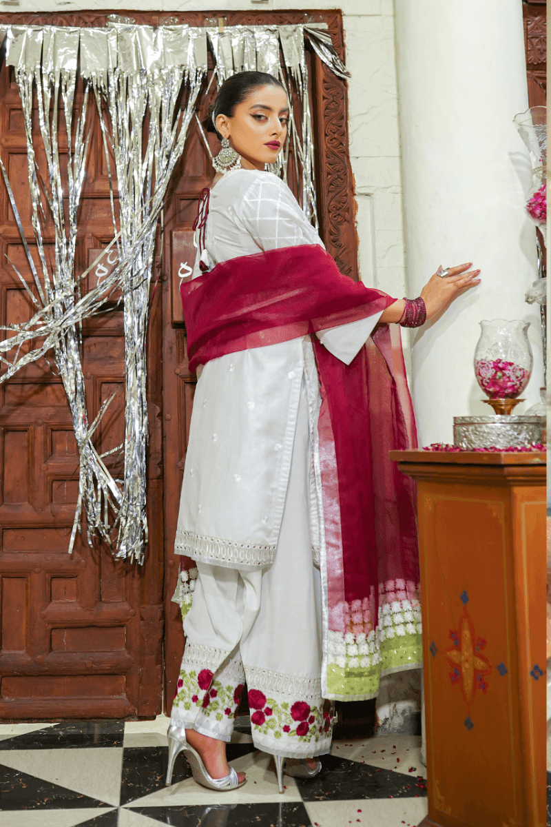 Zahra Ahmed - Rc-2560 - White - Lawn - 3 Piece