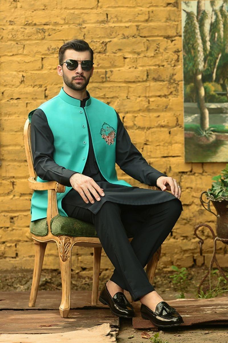 Sea on sale green waistcoat