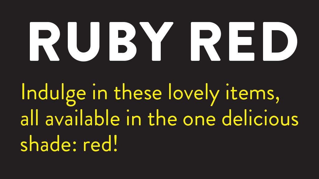 Ruby Red - Studio by TCS