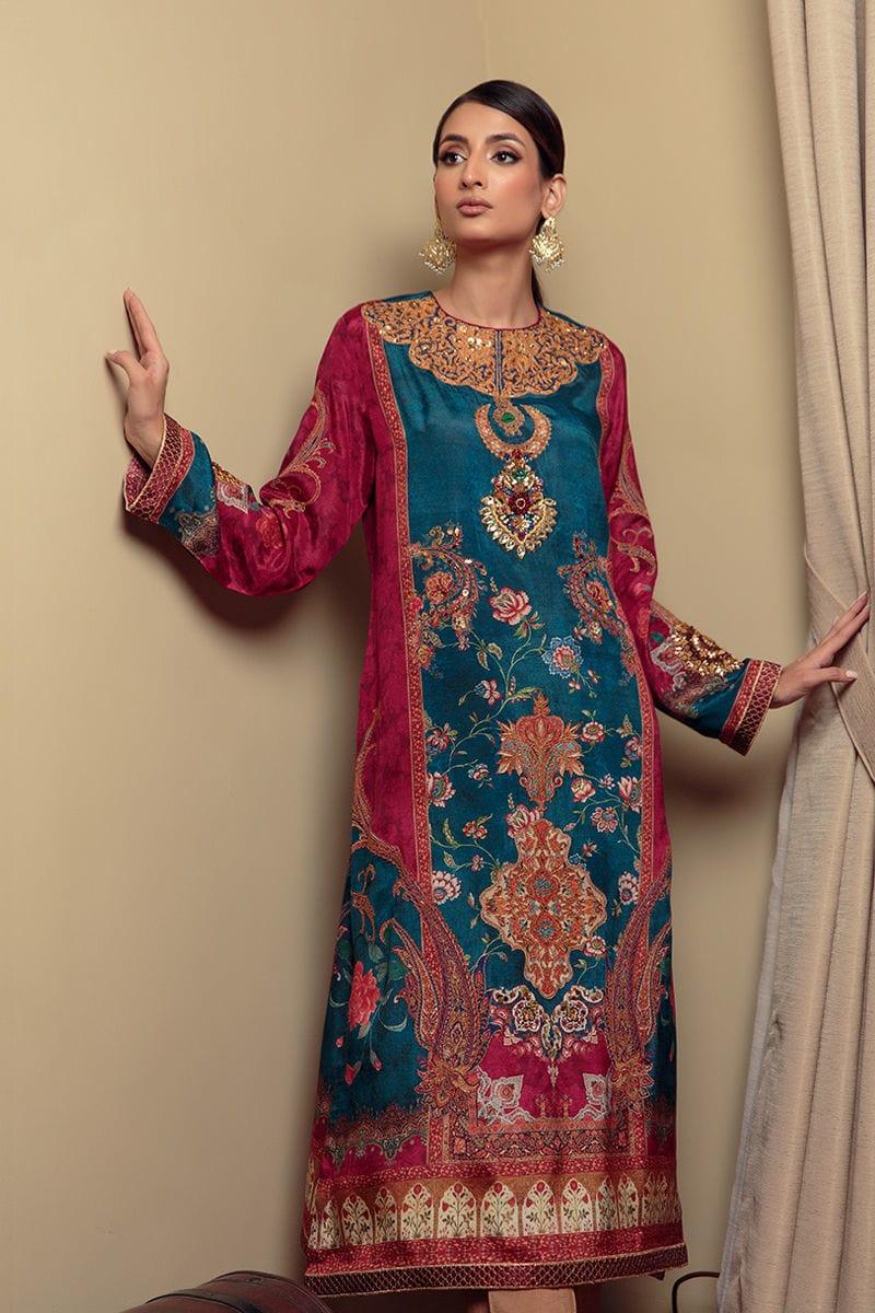 Shamaeel - Evening Blues - Silk - 2 Piece - Studio by TCS