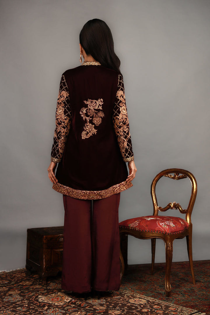 Shamaeel - TRE-06 - Velvet and Khaddi Silk - 3 Piece