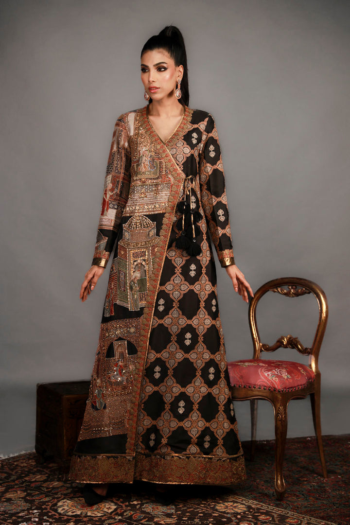 Shamaeel - TRE-14 - Sheesha Silk and Khaddi Silk - 2 Piece