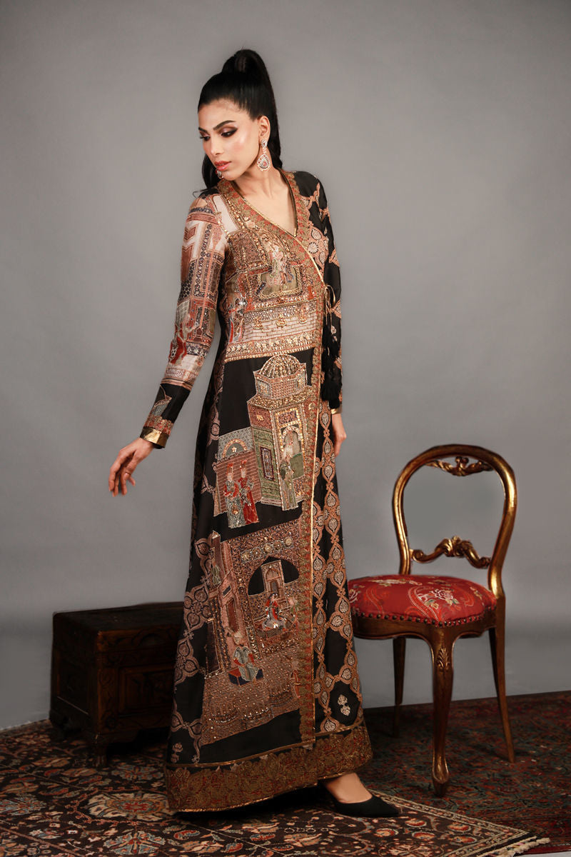 Shamaeel - TRE-14 - Sheesha Silk and Khaddi Silk - 2 Piece