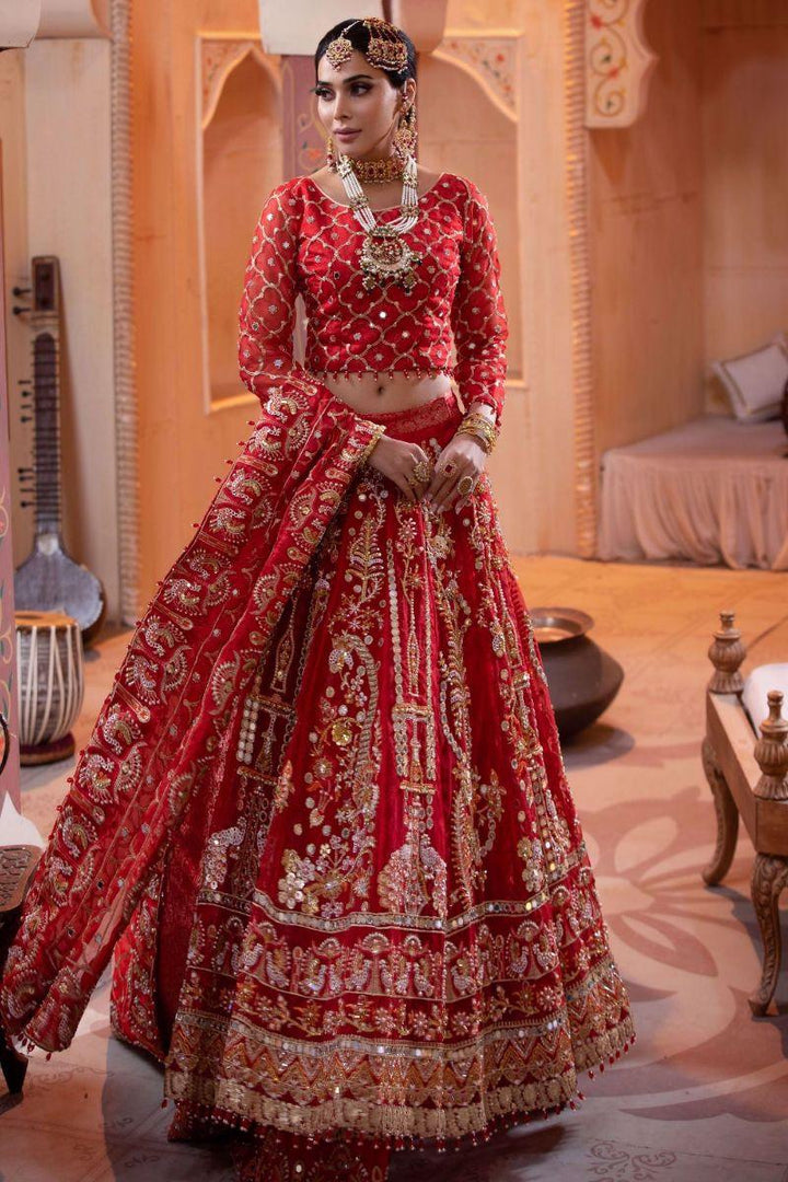 Zahra Ahmad - Mehru - Red - 3 Piece