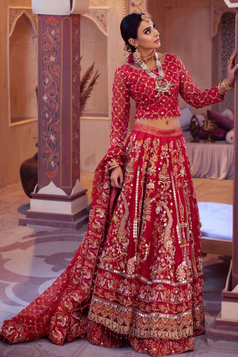 Zahra Ahmad - Mehru - Red - 3 Piece