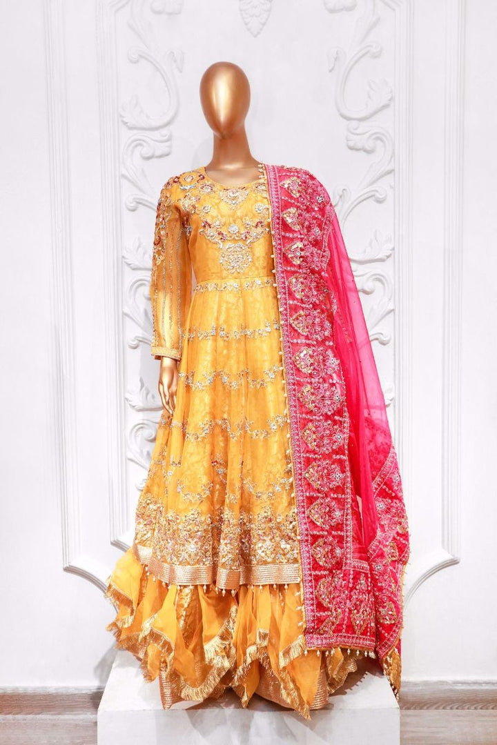 Zahra Ahmad - EB-70-B - Yellow - 3 Piece