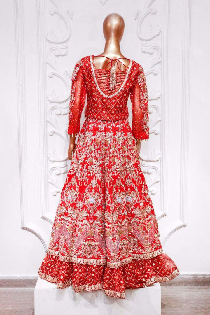 Zahra Ahmad - MR-007 - Red - 3 Piece