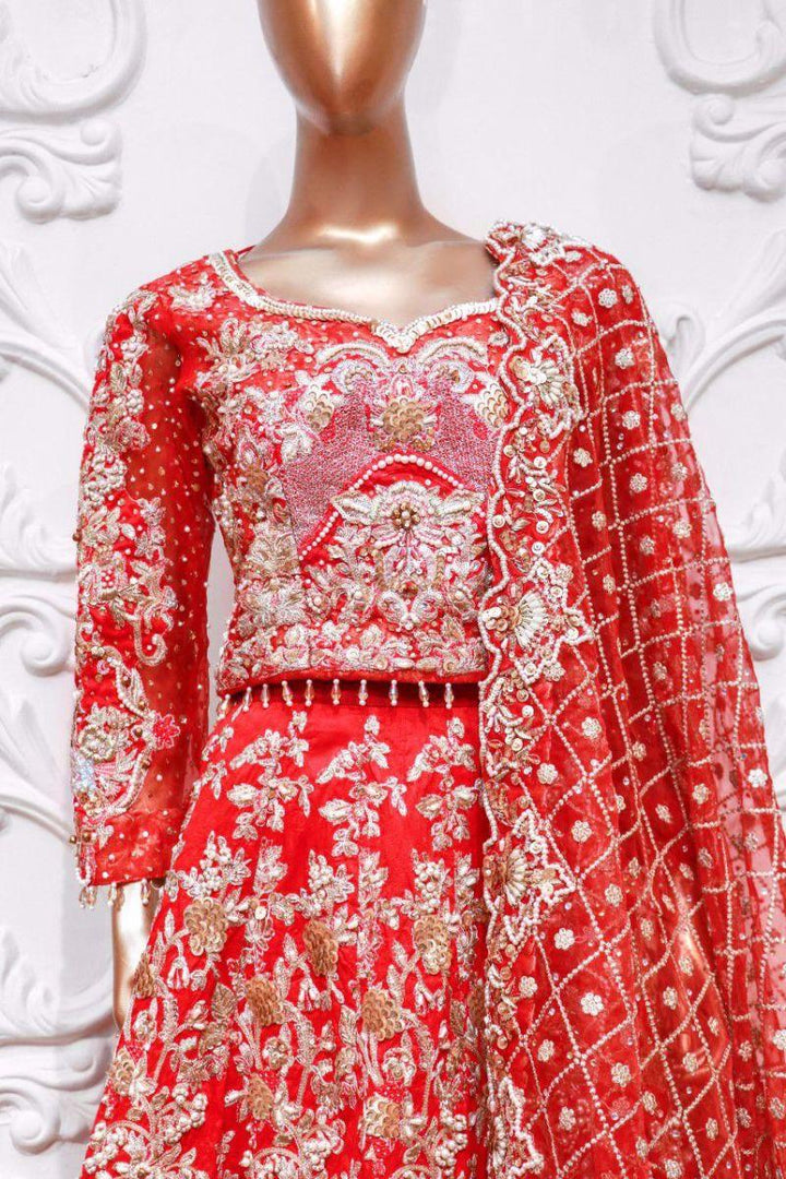 Zahra Ahmad - MR-007 - Red - 3 Piece