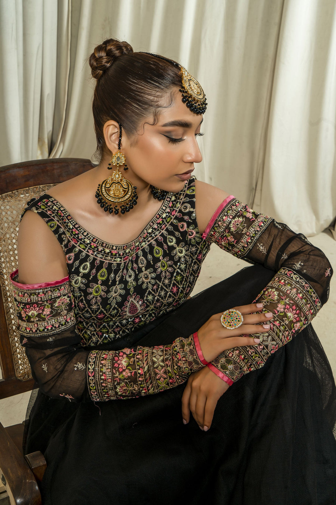 Arif Ashraf - Sahiba - Black - Organza - 3 Piece