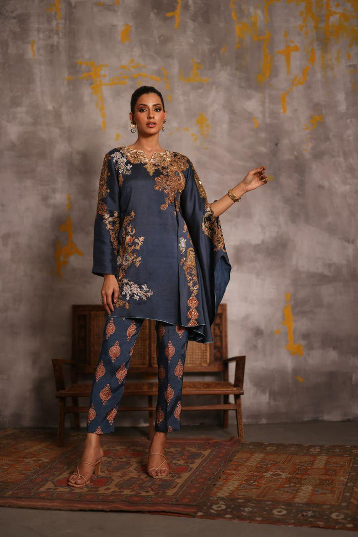 Shamaeel - Azure-2 - Silk - 2 Piece