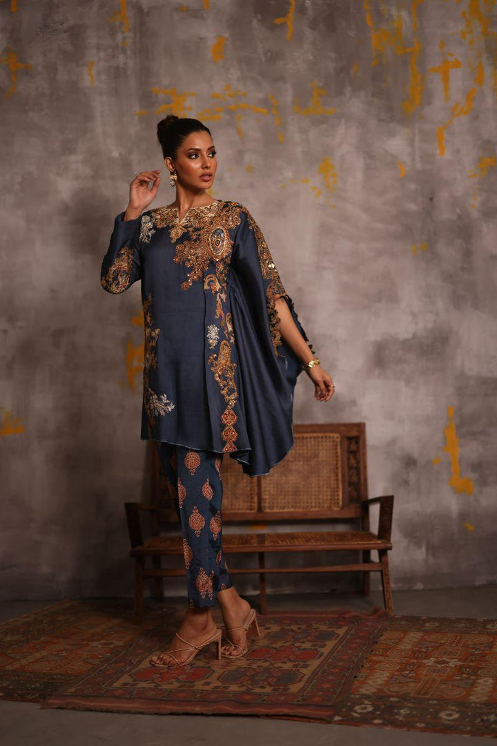 Shamaeel - Azure-2 - Silk - 2 Piece