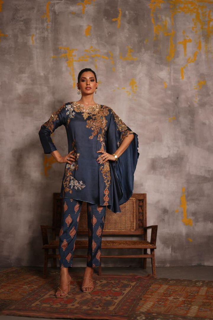 Shamaeel - Azure-2 - Silk - 2 Piece