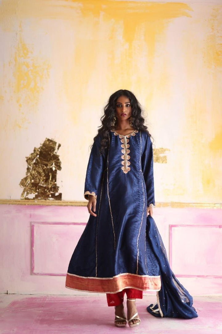 Pinktree - Rani - Resham - Navy Blue - 3 Piece - Studio by TCS