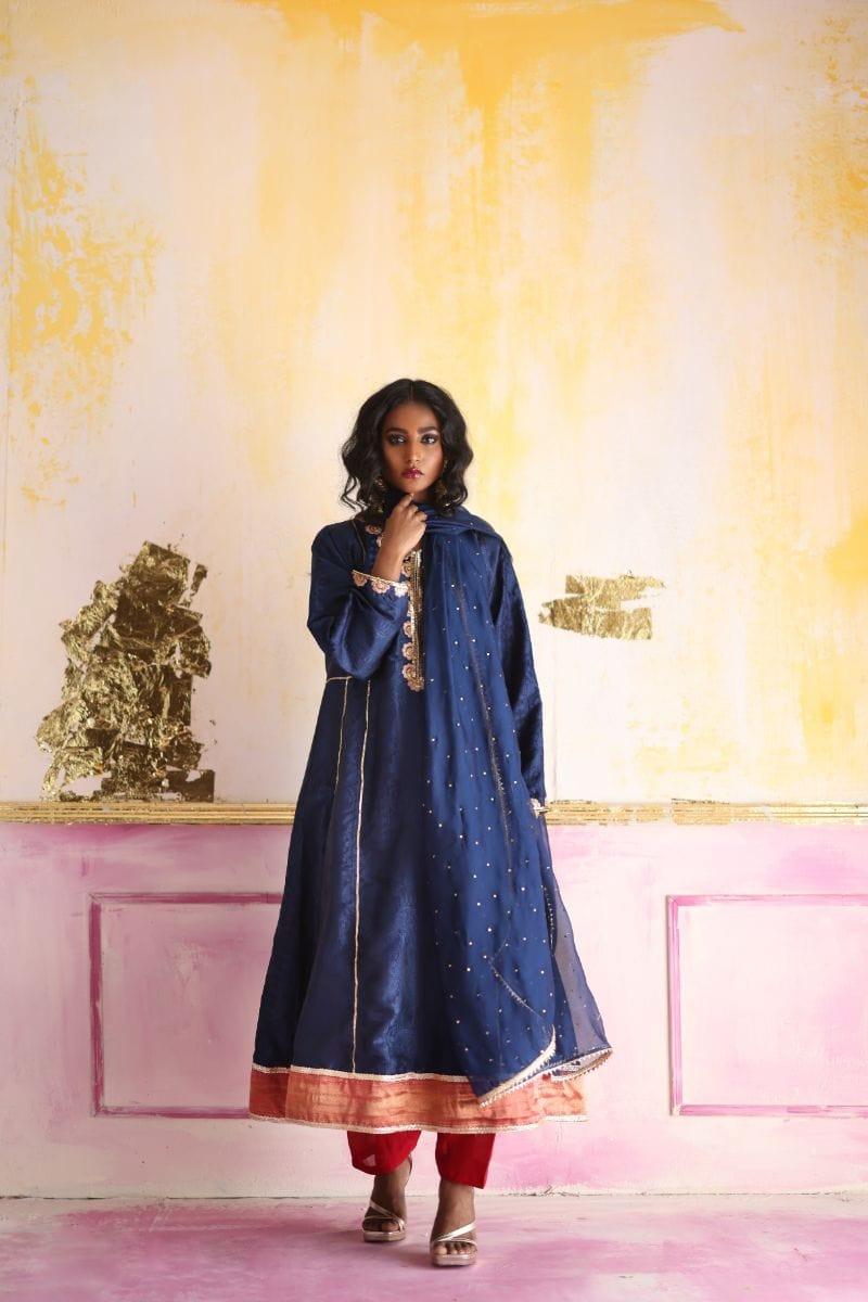 Pinktree - Rani - Resham - Navy Blue - 3 Piece - Studio by TCS