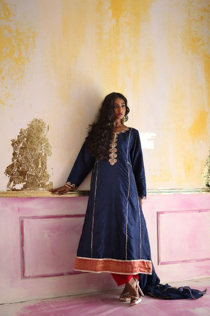 Pinktree - Rani - Resham - Navy Blue - 3 Piece - Studio by TCS