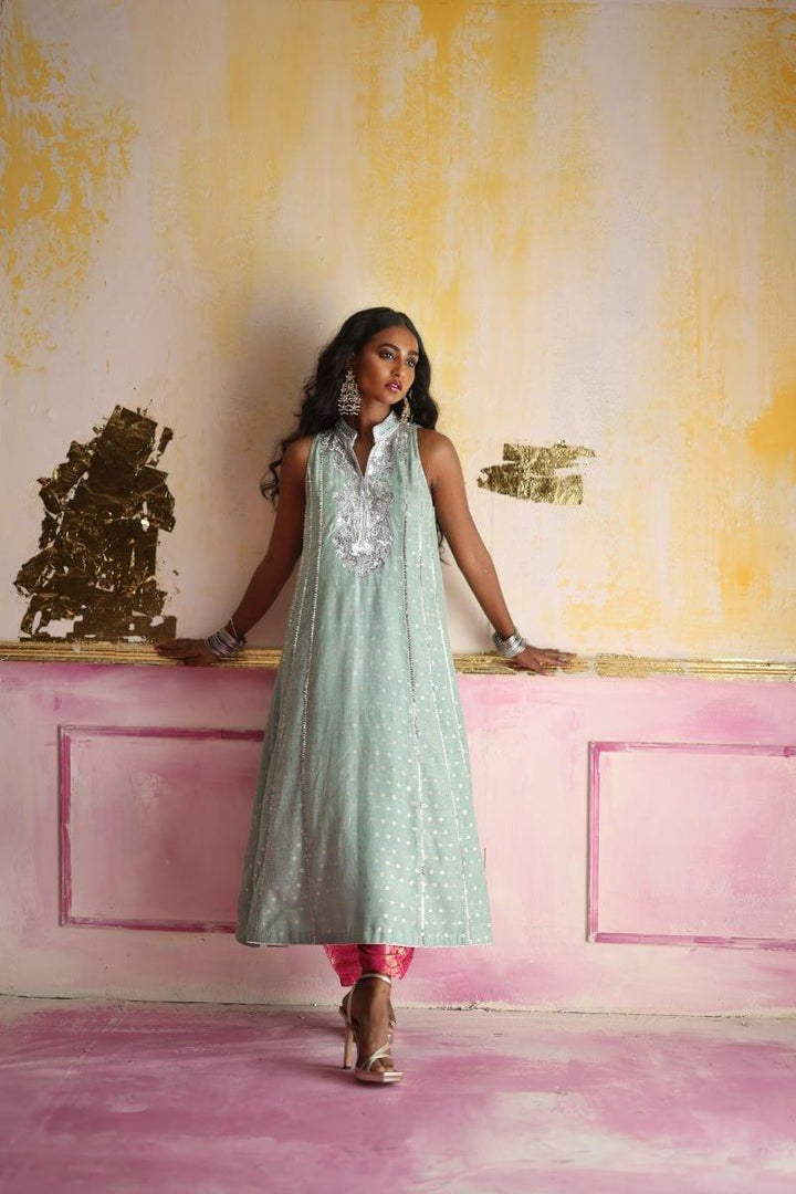 Pinktree - High Shine - Jacquard - Mint Blue - 3 Piece - Studio by TCS