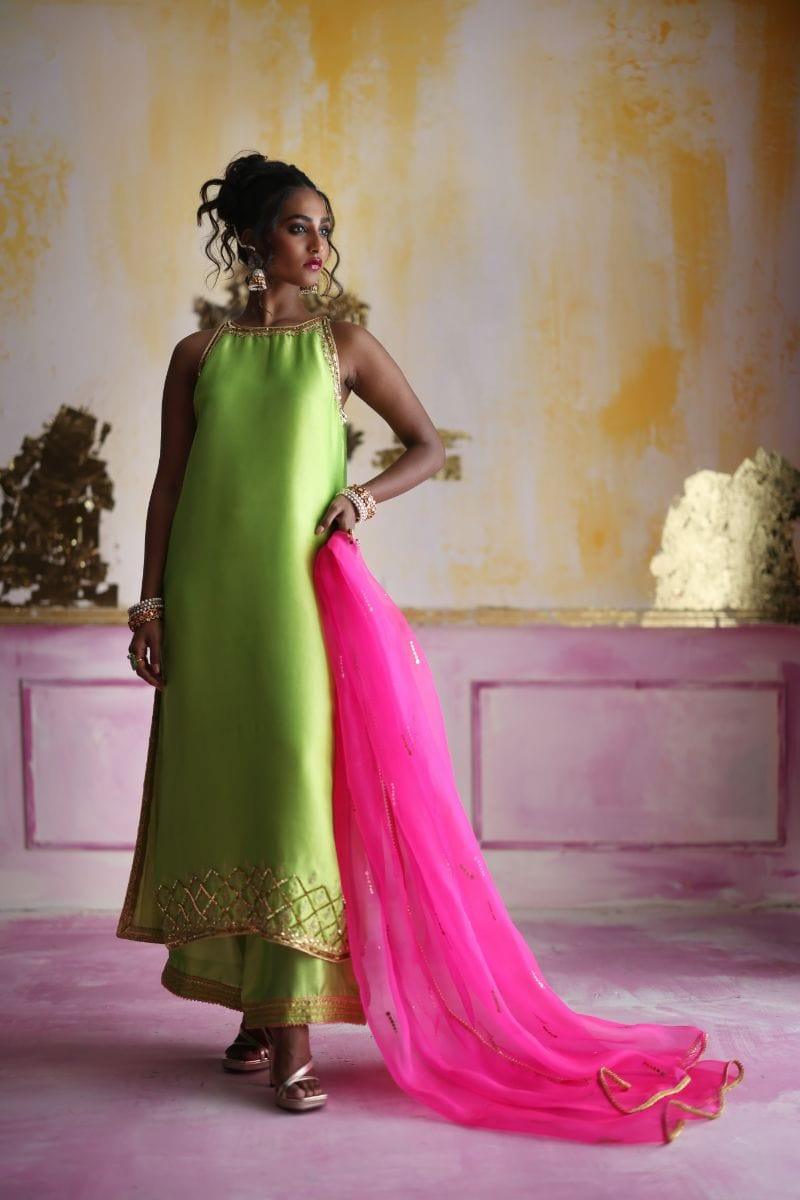 Pinktree - Hot Voodoo - Viscose - Citrus Green - 3 Piece - Studio by TCS