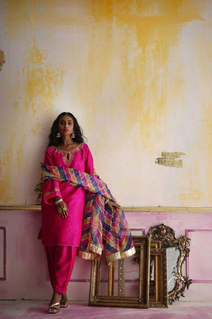 Pinktree - Rose Cliff - Janawar - Hot Pink - 3 Piece - Studio by TCS