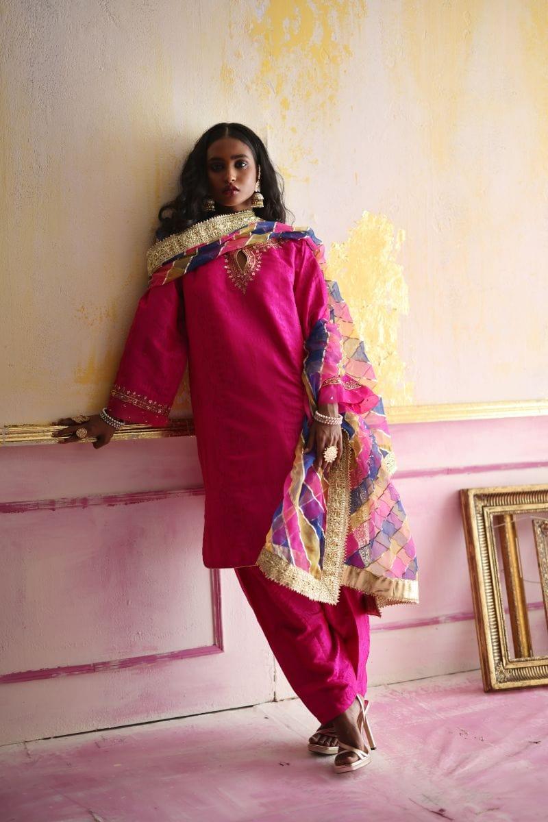 Pinktree - Rose Cliff - Janawar - Hot Pink - 3 Piece - Studio by TCS