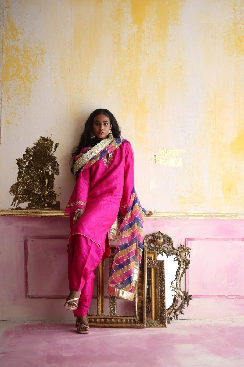 Pinktree - Rose Cliff - Janawar - Hot Pink - 3 Piece - Studio by TCS