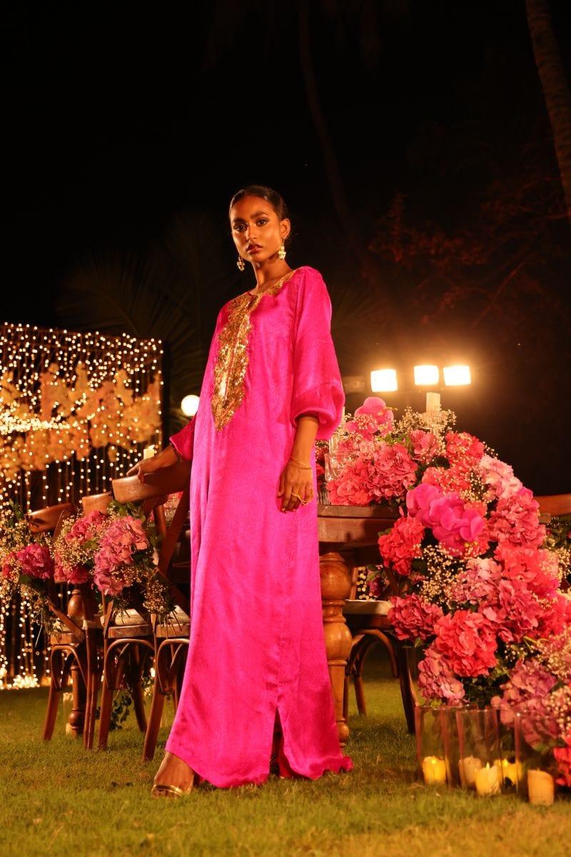 Pinktree - Pink Ruby - Kaftan - Silk - 1 Piece - Studio by TCS