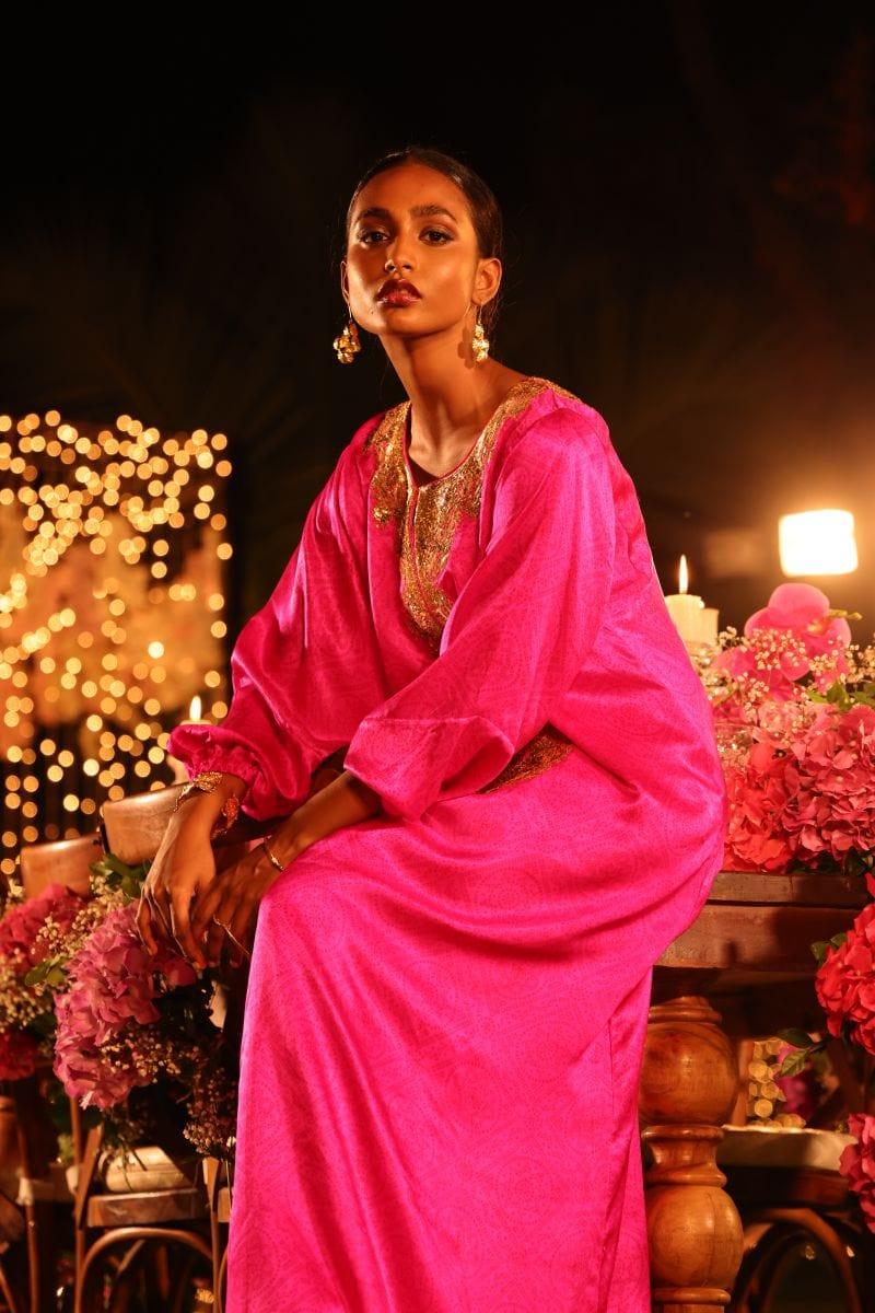 Pinktree - Pink Ruby - Kaftan - Silk - 1 Piece - Studio by TCS