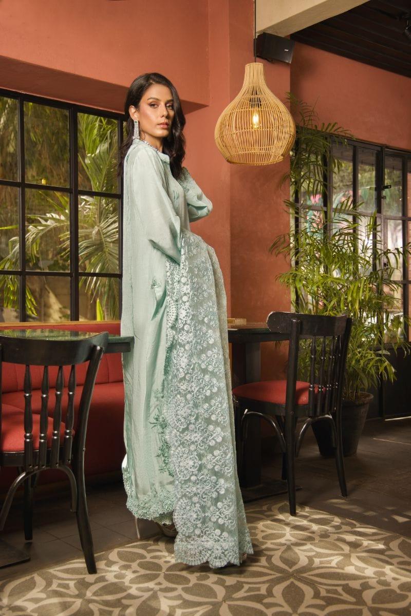 Shehrnaz - SHK-1144 - 3 Piece - Mint - Embroidered - Studio by TCS