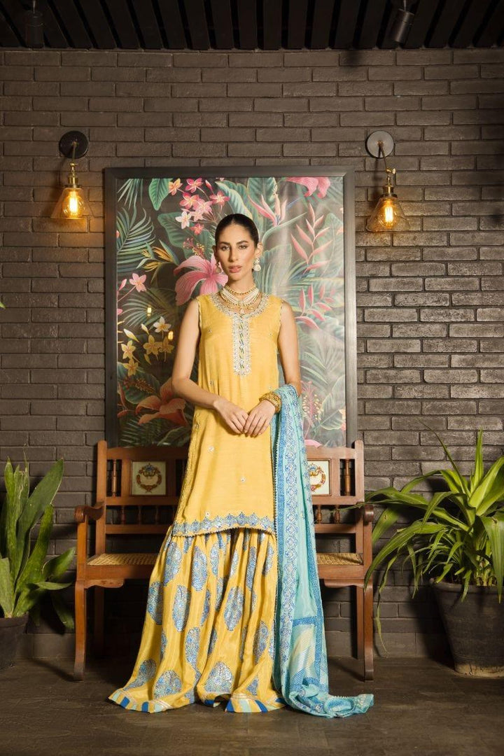 Shehrnaz - SHK-1134 - 3 Piece - Mustard - Studio by TCS