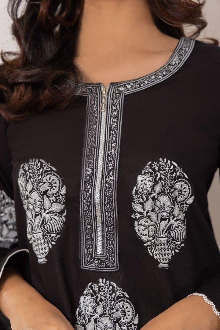 Shehrnaz - SHK-1156 - 2 Piece - Black - Cotton - Studio by TCS