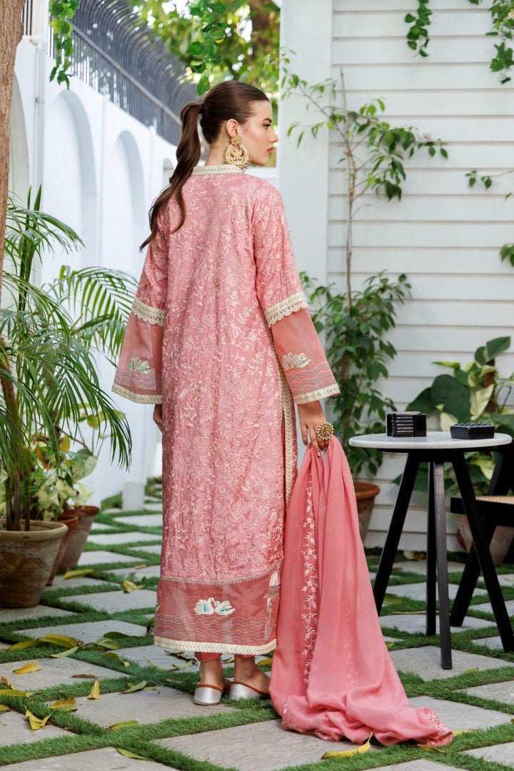 Shehrnaz - SHK-1304 - Tea pink - Korean silk - 3 Piece