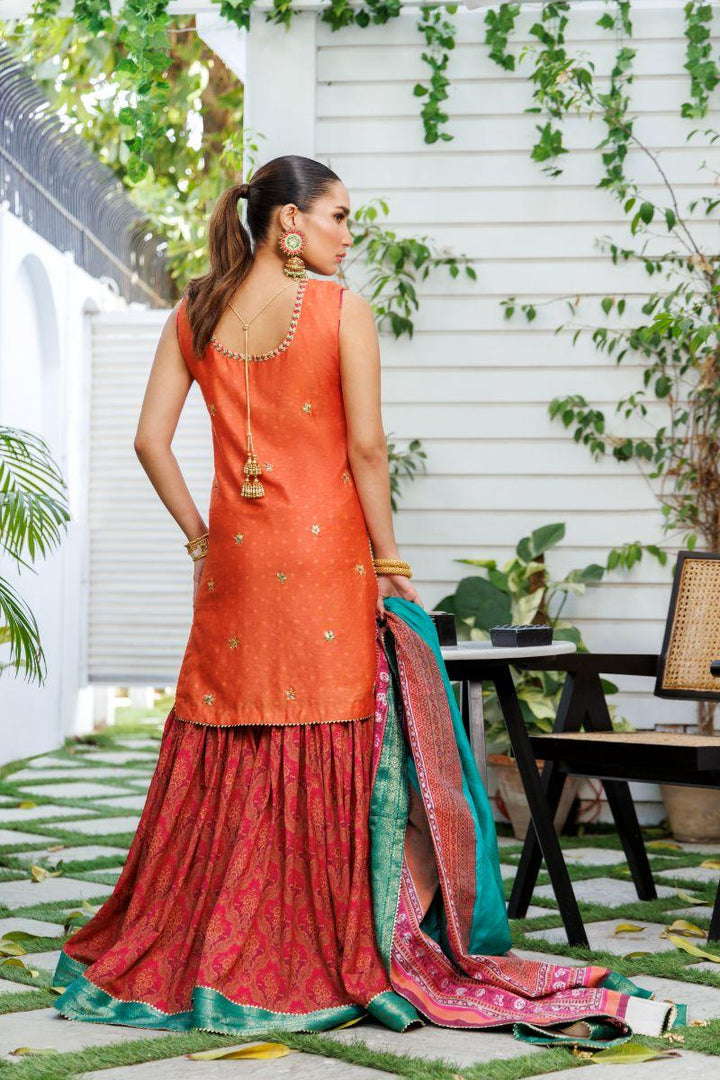 Shehrnaz - SHK-1314 - Rust - Cotton /Silk - 3 Piece