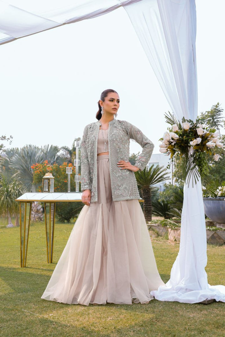 Reema Ahsan - Hareem - Organza - Powder pink  - 3 Piece