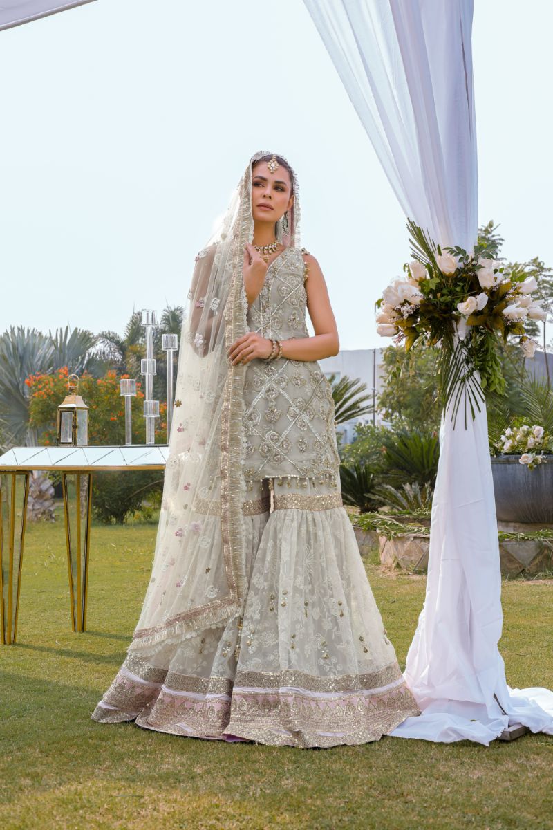 Reema Ahsan - Rameen - Organza - Ivory  - 3 Piece