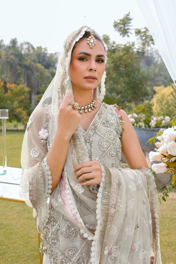 Reema Ahsan - Rameen - Organza - Ivory  - 3 Piece