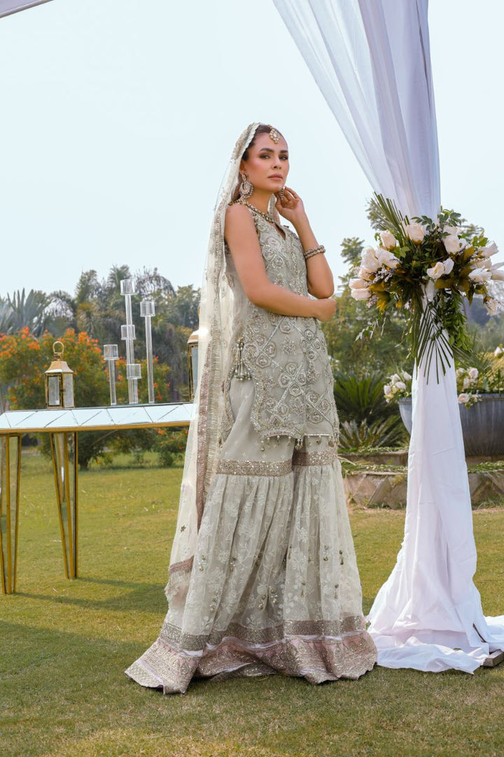 Reema Ahsan - Rameen - Organza - Ivory  - 3 Piece