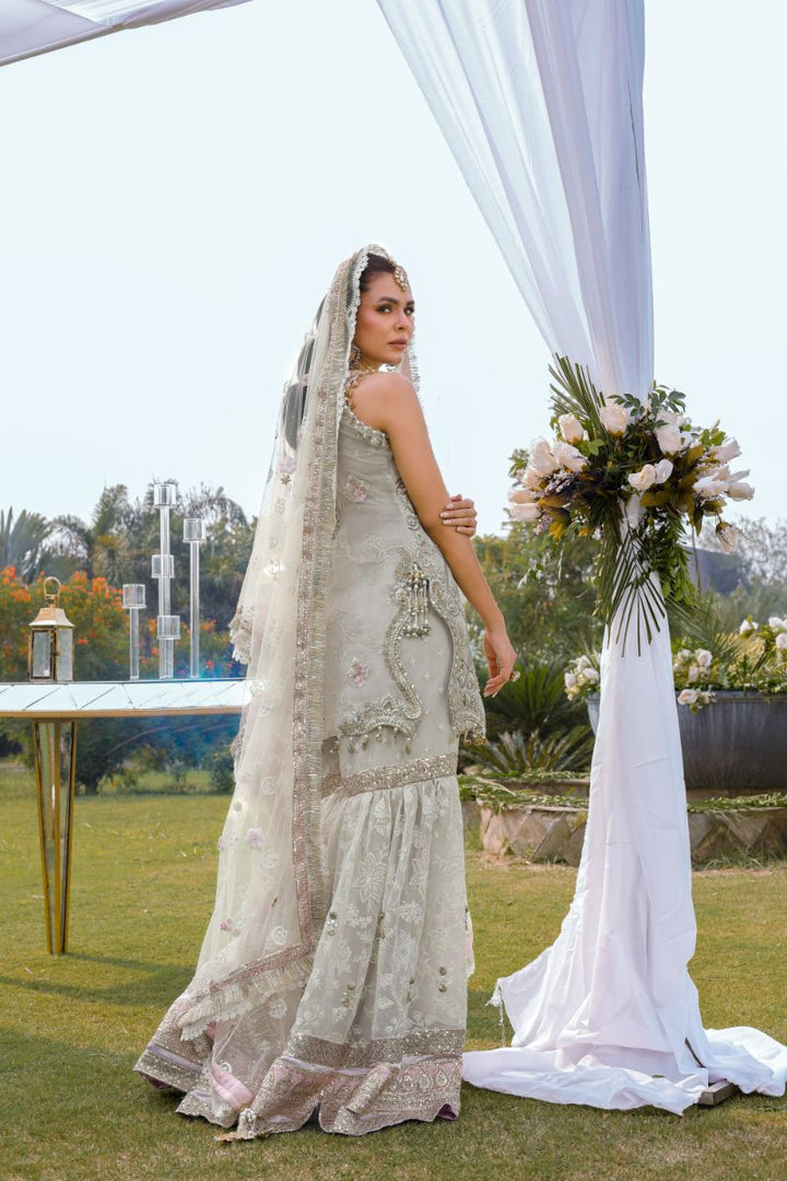 Reema Ahsan - Rameen - Organza - Ivory  - 3 Piece