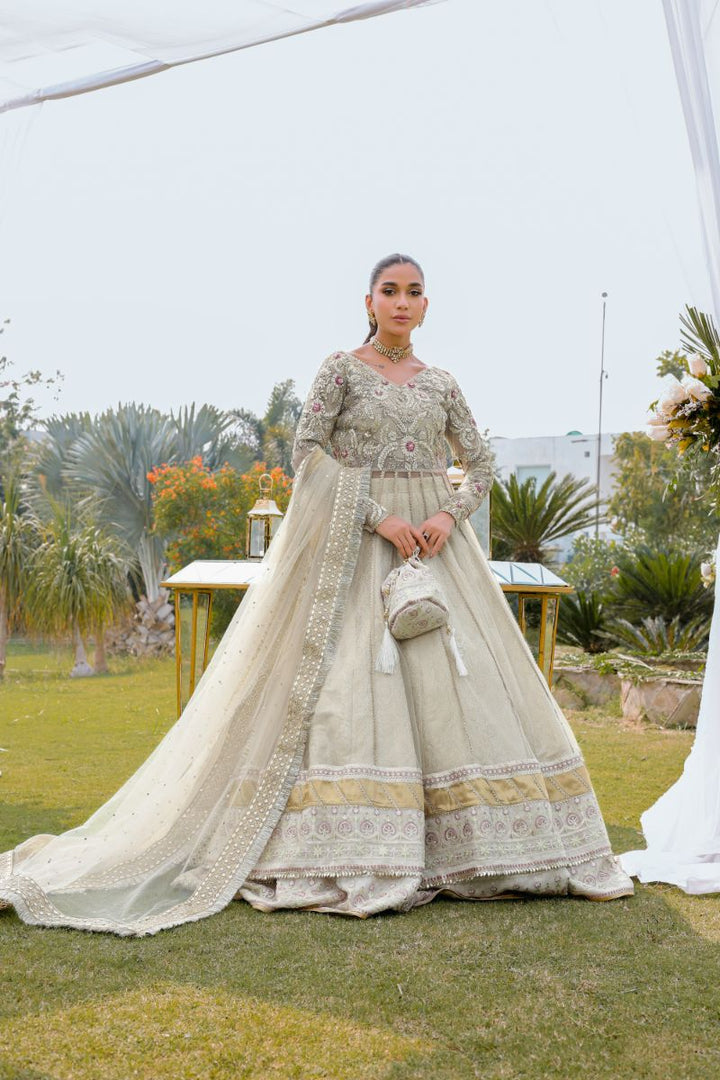 Reema Ahsan - Kiara - Net & Jamawar - Ivory  - 3 Piece