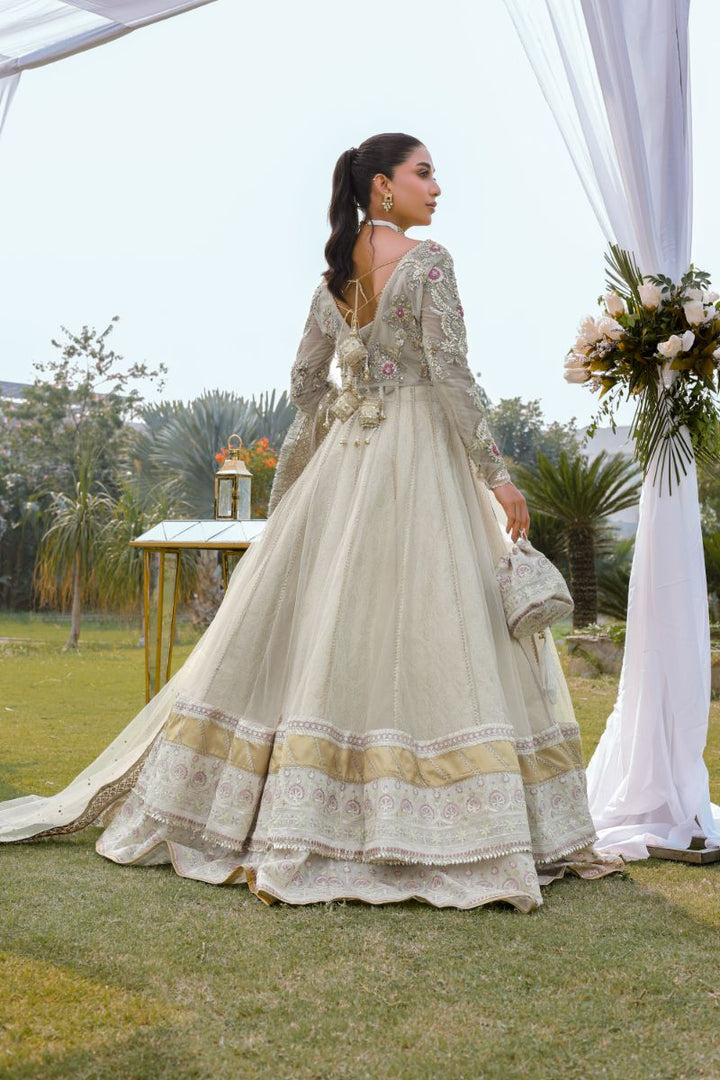 Reema Ahsan - Kiara - Net & Jamawar - Ivory  - 3 Piece