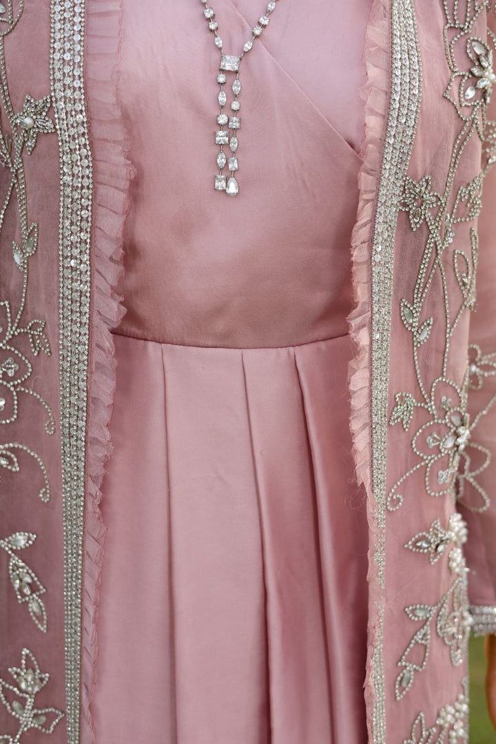 Reema Ahsan - Hira - Silk & Organza - Dusty pink  - 2 Piece