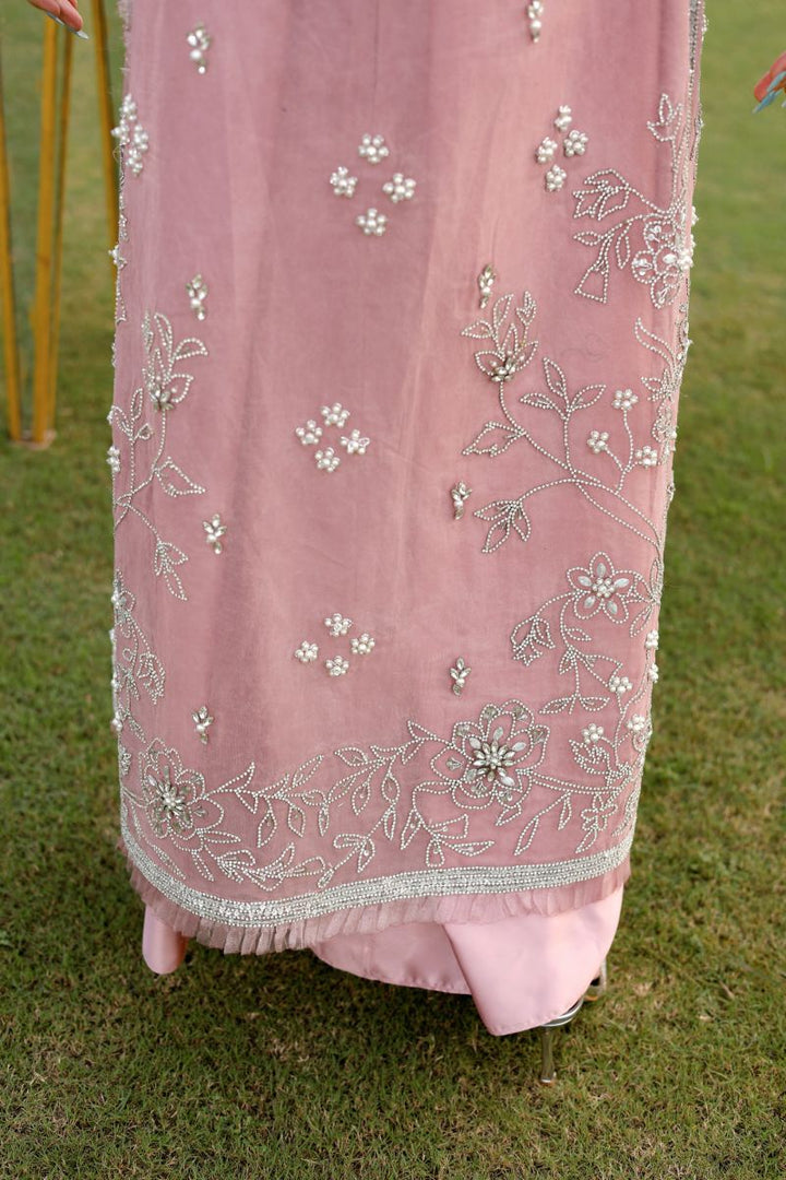 Reema Ahsan - Hira - Silk & Organza - Dusty pink  - 2 Piece