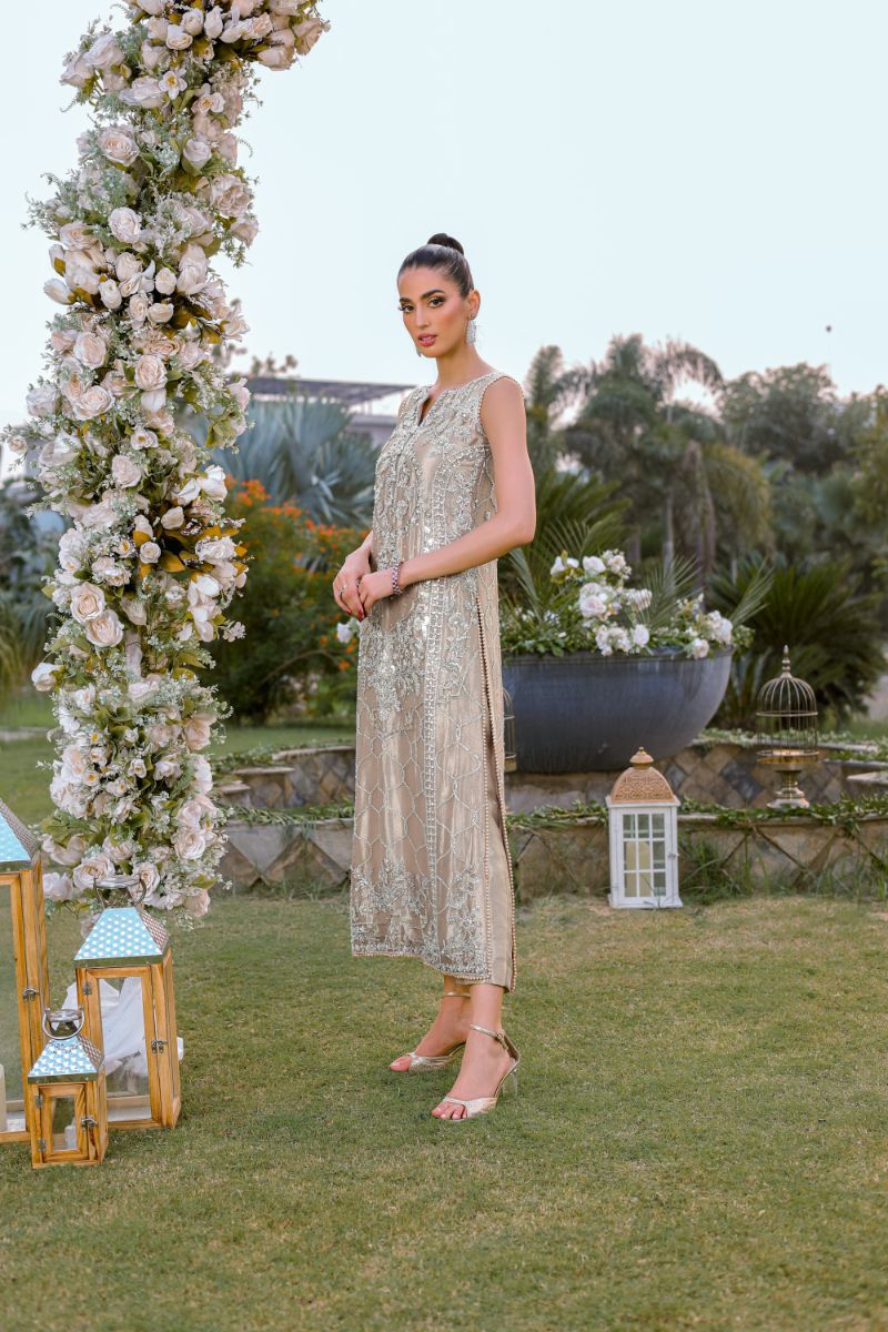 Reema Ahsan - Selah - Tissue - Rose Gold - 2 Piece