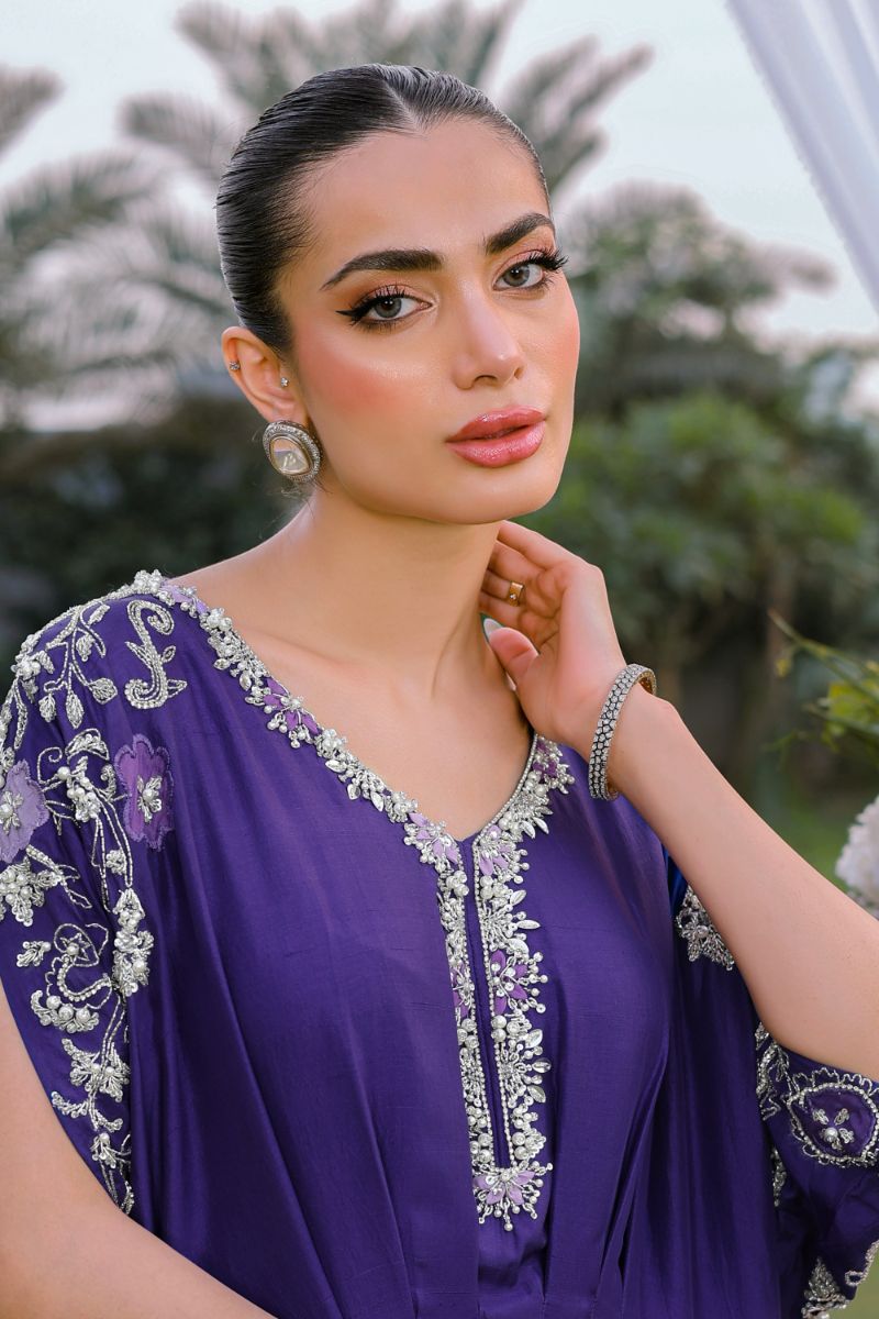 Reema Ahsan - Sian - Raw Silk - Purple - 1 Piece