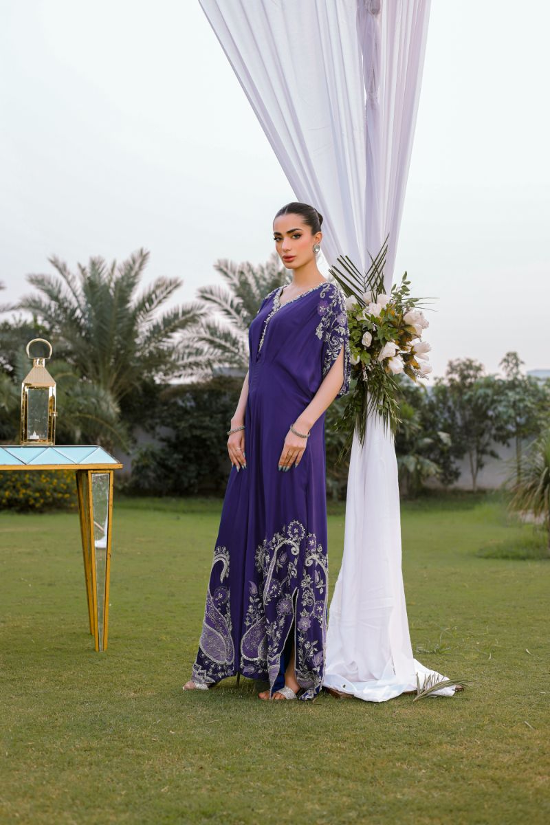 Reema Ahsan - Sian - Raw Silk - Purple - 1 Piece