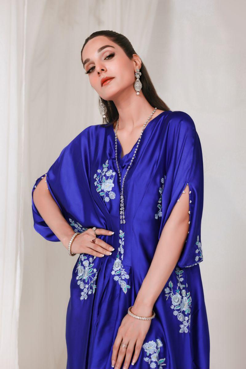 Reema Ahsan - RIJA - Shamose silk  - Electric blue  - 1 Piece