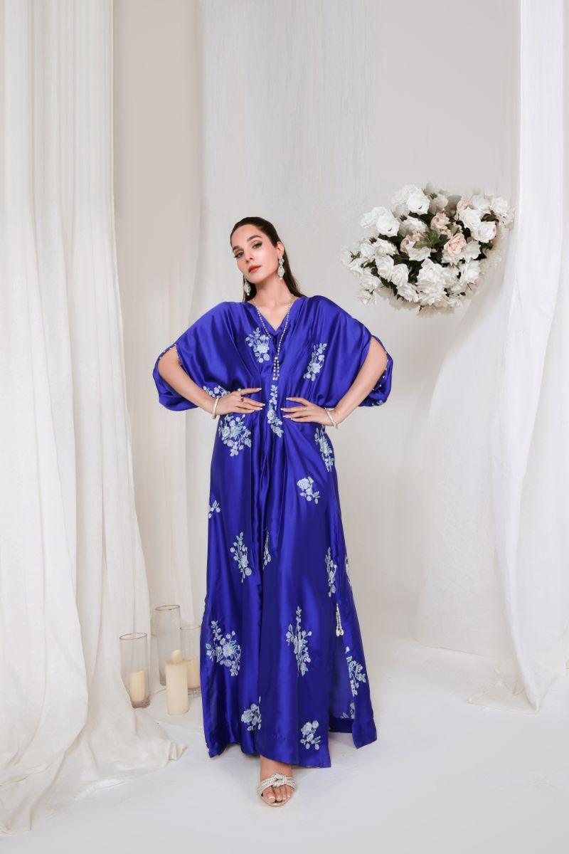 Reema Ahsan - RIJA - Shamose silk  - Electric blue  - 1 Piece