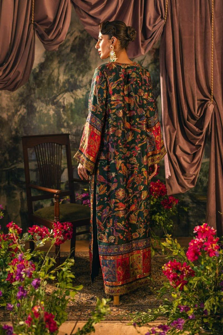 Shehrnaz - SHK-1206 - farah - Emerald Green - Banarsi Silk - 3 Piece - Studio by TCS