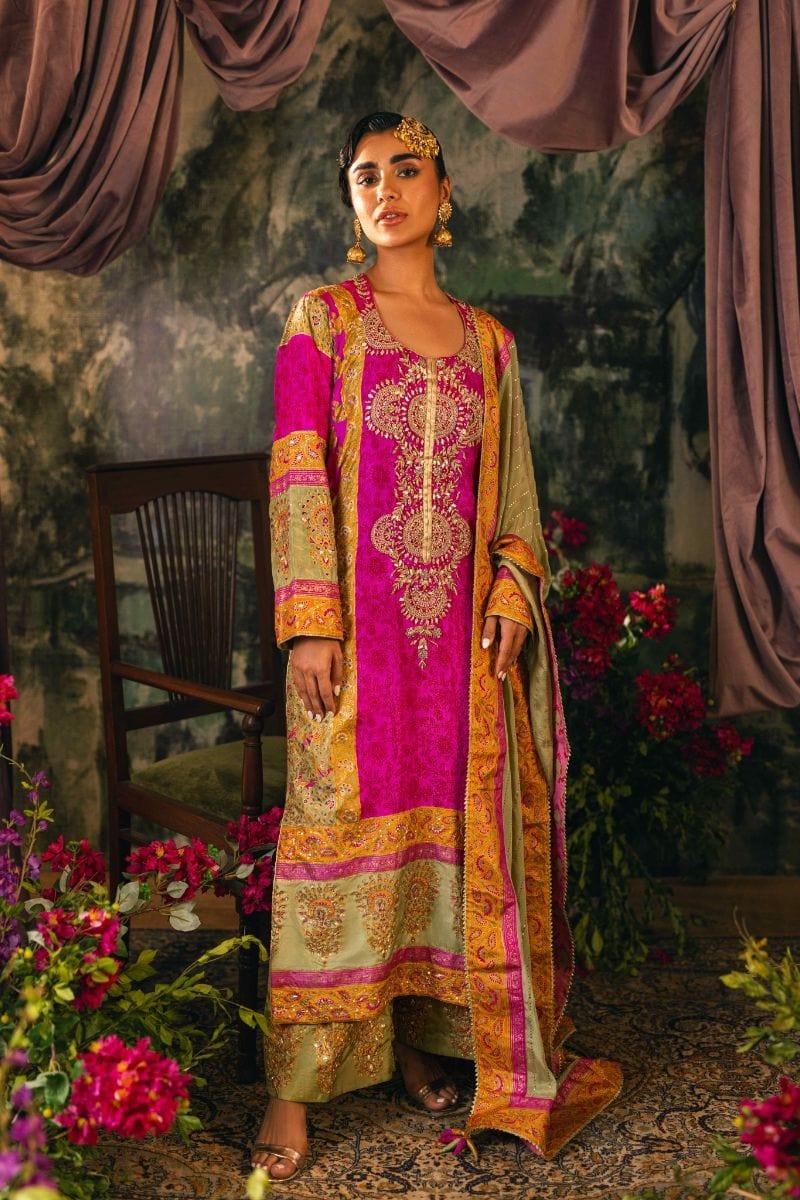 Shehrnaz - SHK-1207 - nina - Candy Pink - Silk - 3 Piece - Studio by TCS