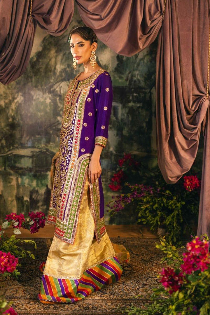 Shehrnaz - SHK-1197 - Zeba - Purple - Raw silk - 3 Piece - Studio by TCS