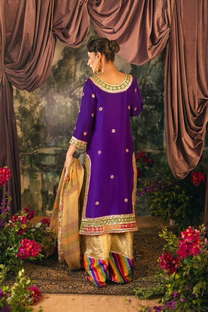 Shehrnaz - SHK-1197 - Zeba - Purple - Raw silk - 3 Piece - Studio by TCS